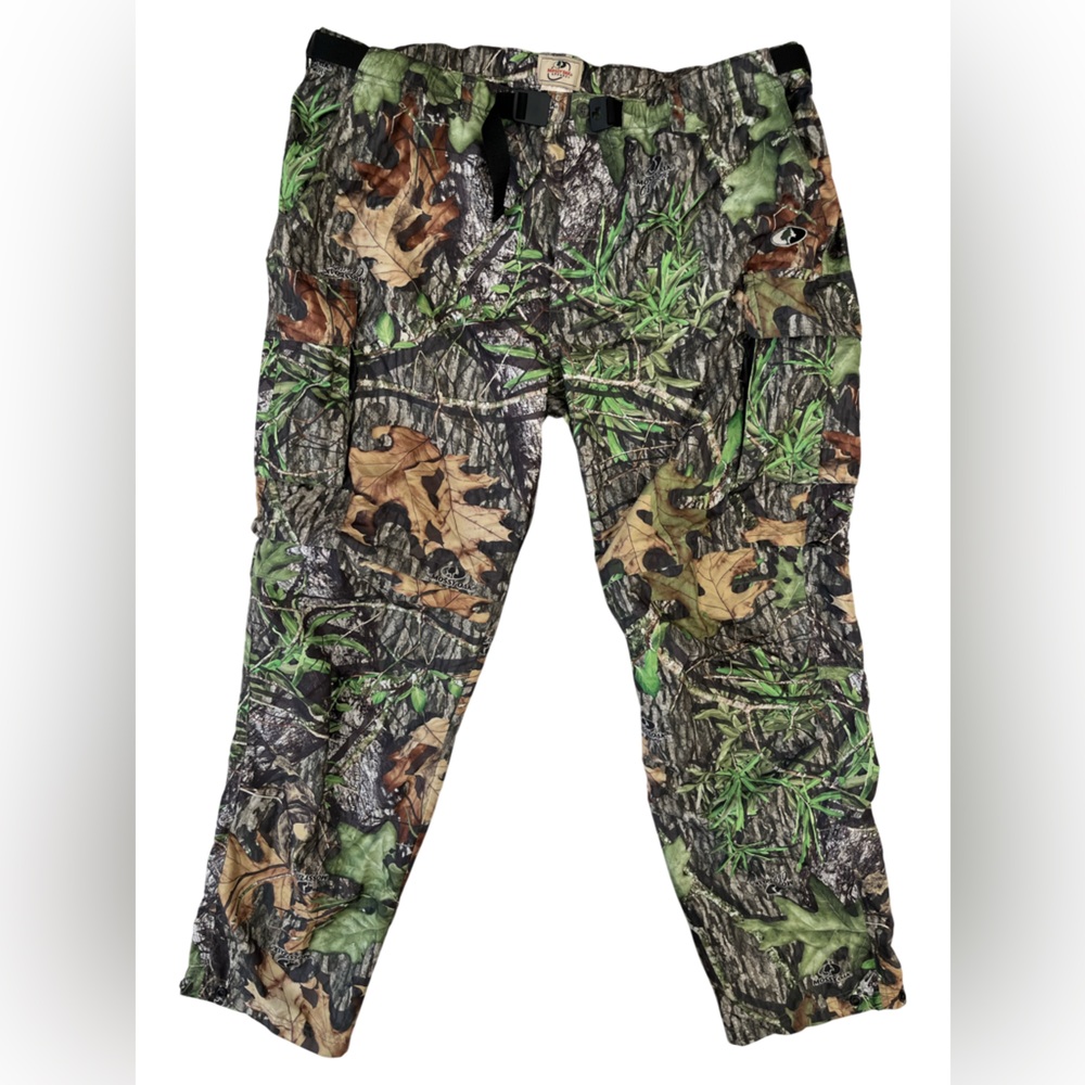 Mens Vintage Mossy Oak APX Camouflage Brown & Green/Black Hunting Pants Size 2XL